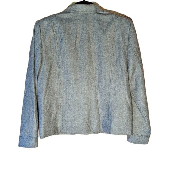 Pendleton 100% Virgin Wool Button Up Shacket Size 10 Women's Gray Jacket Blazer - Picture 2 of 6